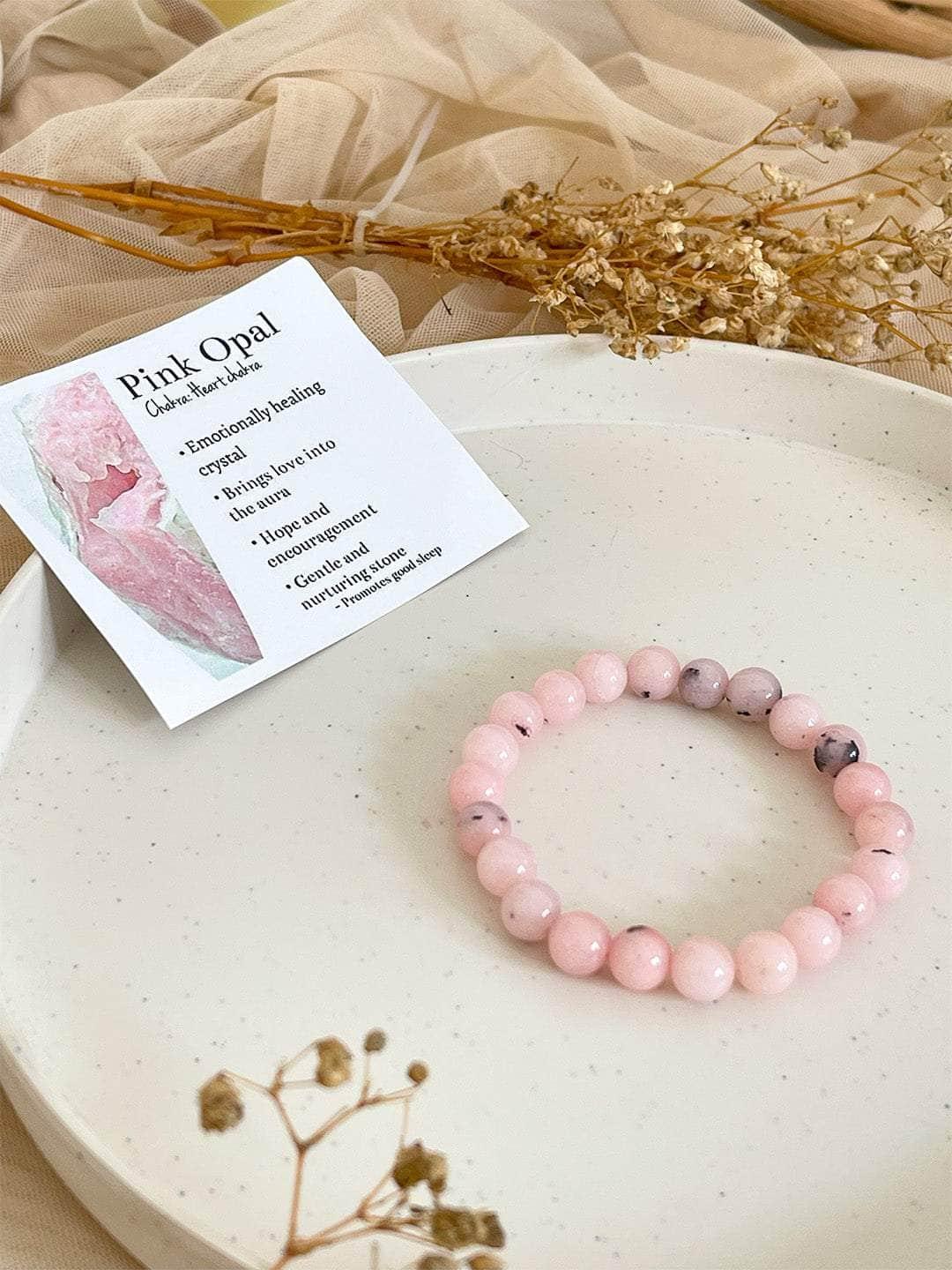 Ishhaara Pink Opal Bracelet