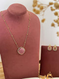 Ishhaara Pink Rhodochrosite Necklace