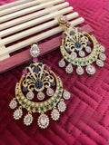 Ishhaara Pink Sabyasachi Inspired Chandbali Earrings