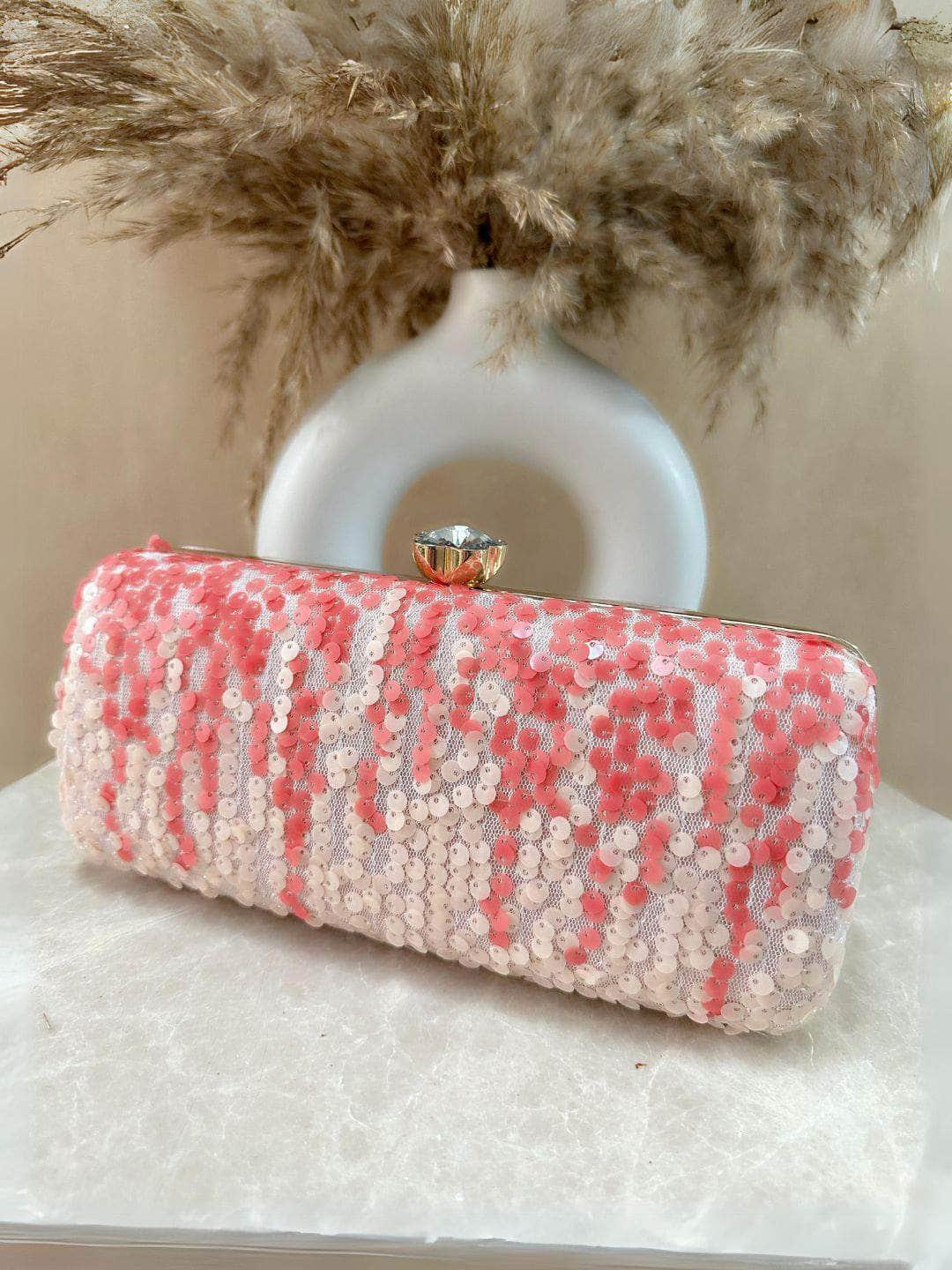 Ishhaara Soft Sequined Clutch