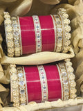 Ishhaara Pink Traditional Kundan Studded Chooda