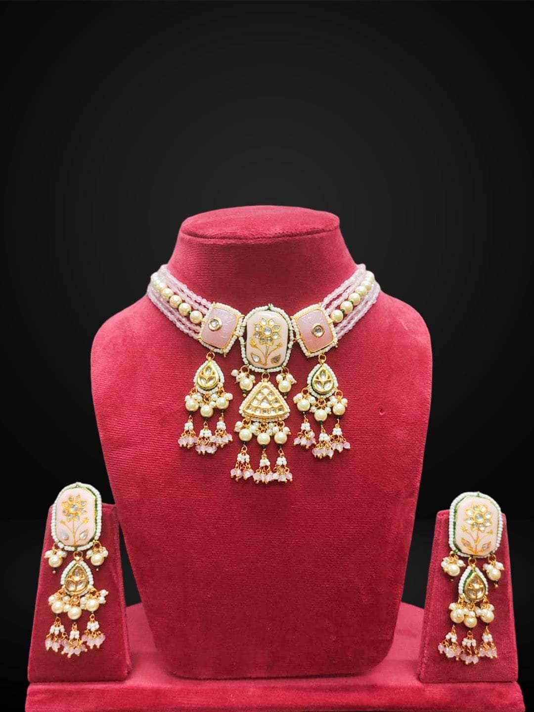 Ishhaara Victorian Kundan Beaded Choker Set