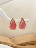 Ishhaara Pink Vintage Opal Cuff Earrings