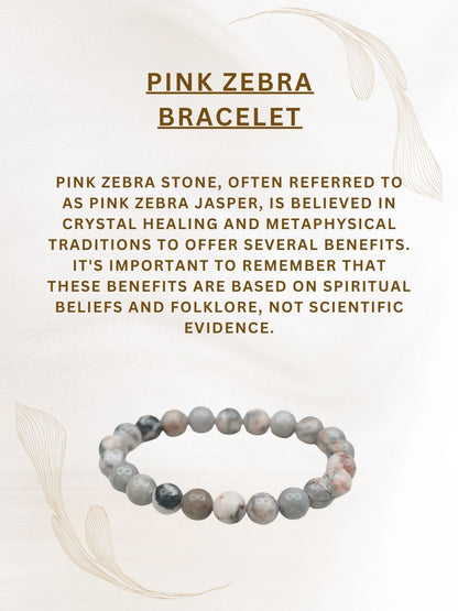 Ishhaara Pink Zebra Bracelet