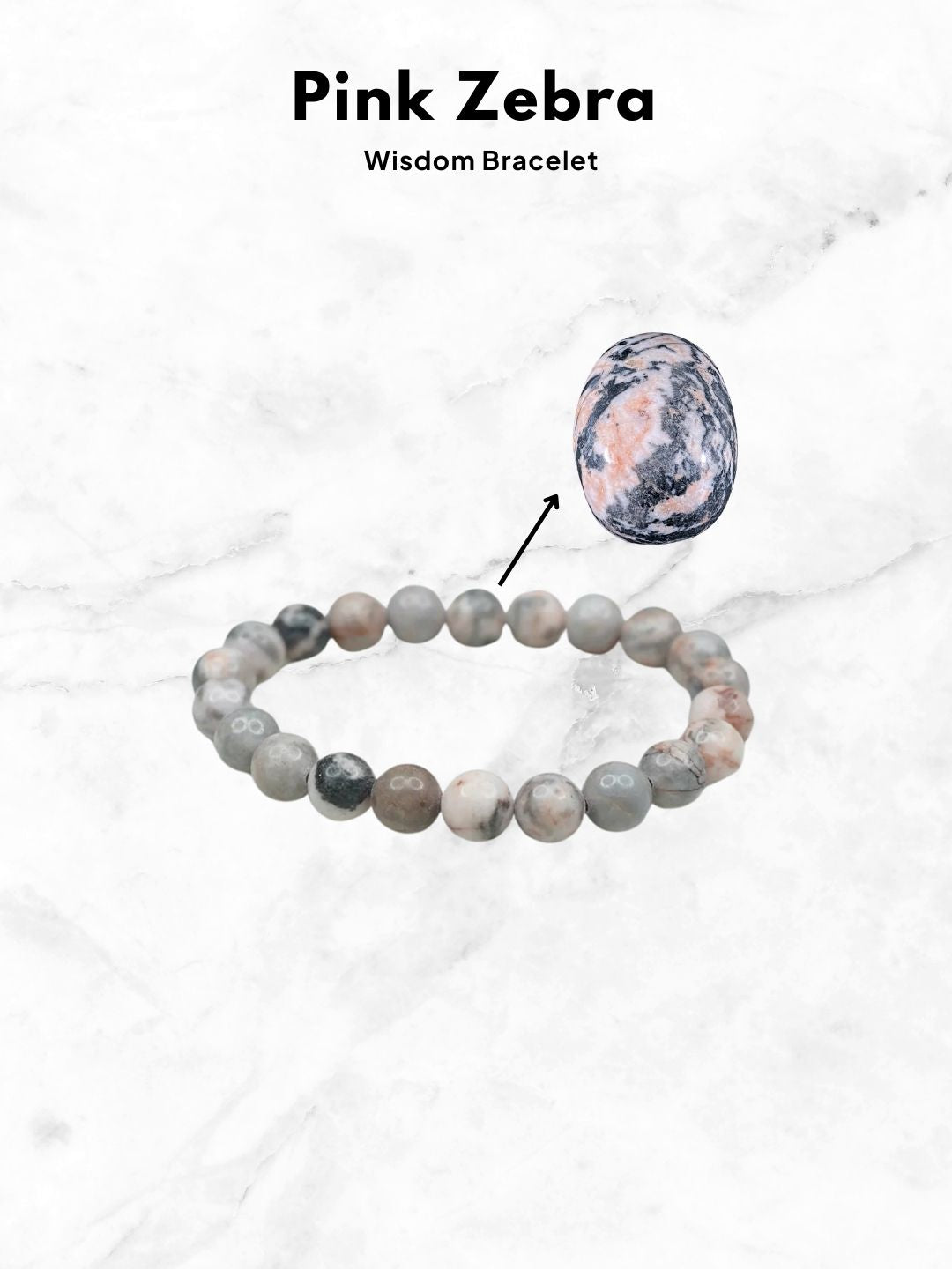 Ishhaara Pink Zebra Bracelet