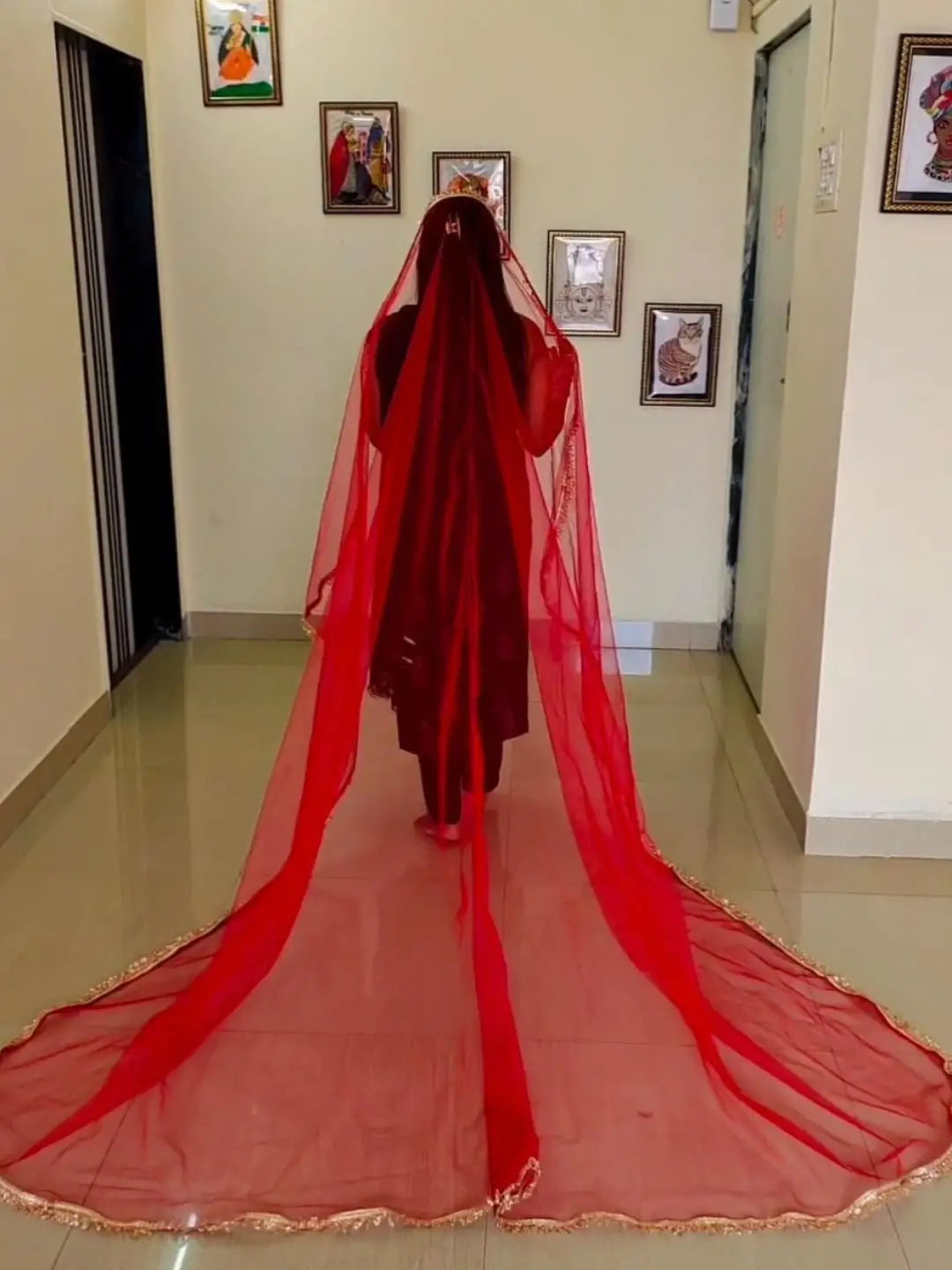 Ishhaara Plain 2.5 Meter Bridal Veil