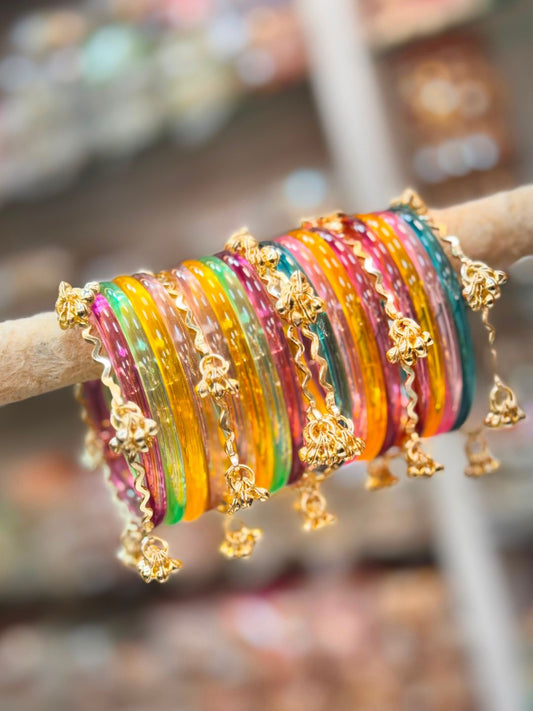 Ishhaara Plastic Jelly Bangle Set