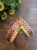 Ishhaara Pola Styled Pachi Kundan Bangles