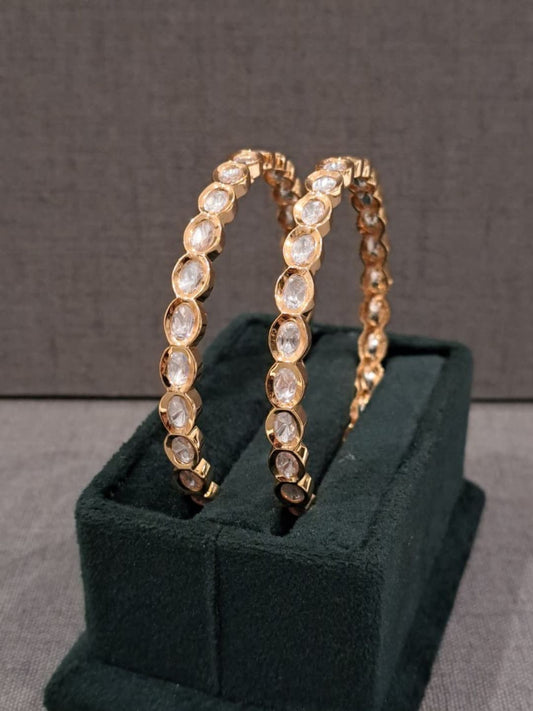 Ishhaara Polki Designer Bangles