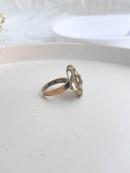 Ishhaara Polki Diamond Shaped Ring