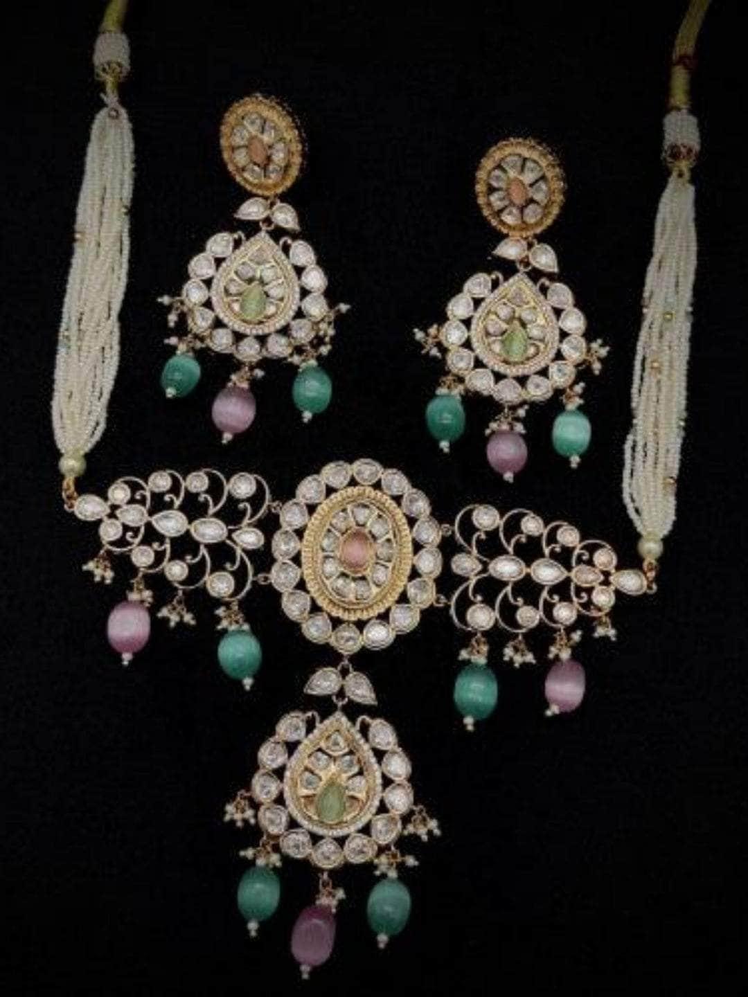 Ishhaara Polki Kundan Beaded Choker Set