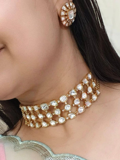 Ishhaara Polki Kundan Choker Necklace Set