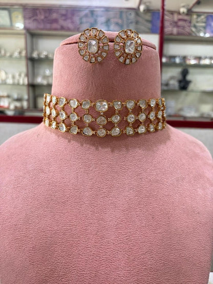Ishhaara Polki Kundan Choker Necklace Set