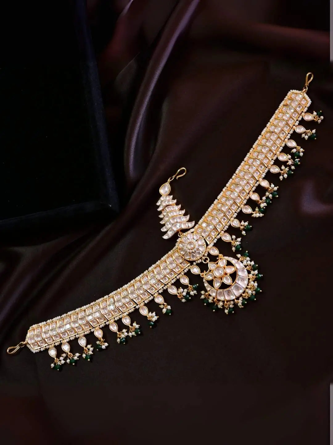 Ishhaara Polki Kundan Headband Sheeshphool