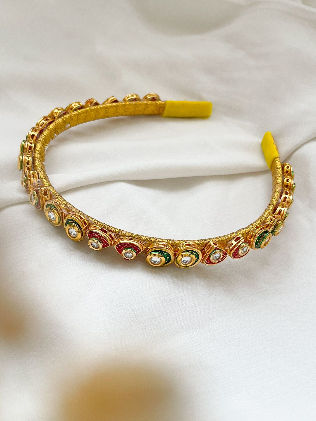 Ishhaara Polki Kundan Meenakari Hair Band