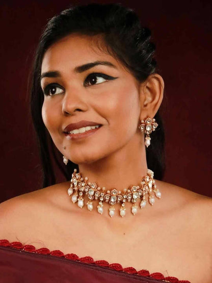 Ishhaara Polki Kundan Pearl Choker