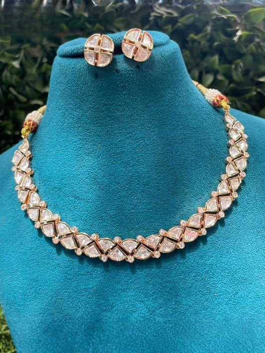 Ishhaara Polki Kundan Stone Necklace