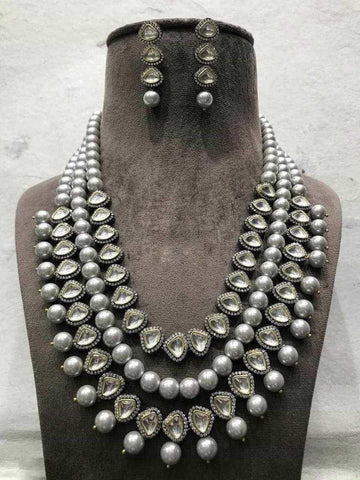 Ishhaara Polki Kundan With Beads Necklace