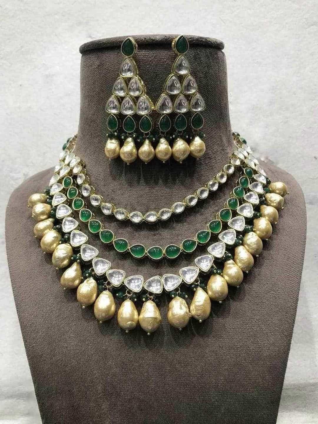 Ishhaara Polki Kundan With Real Pearls
