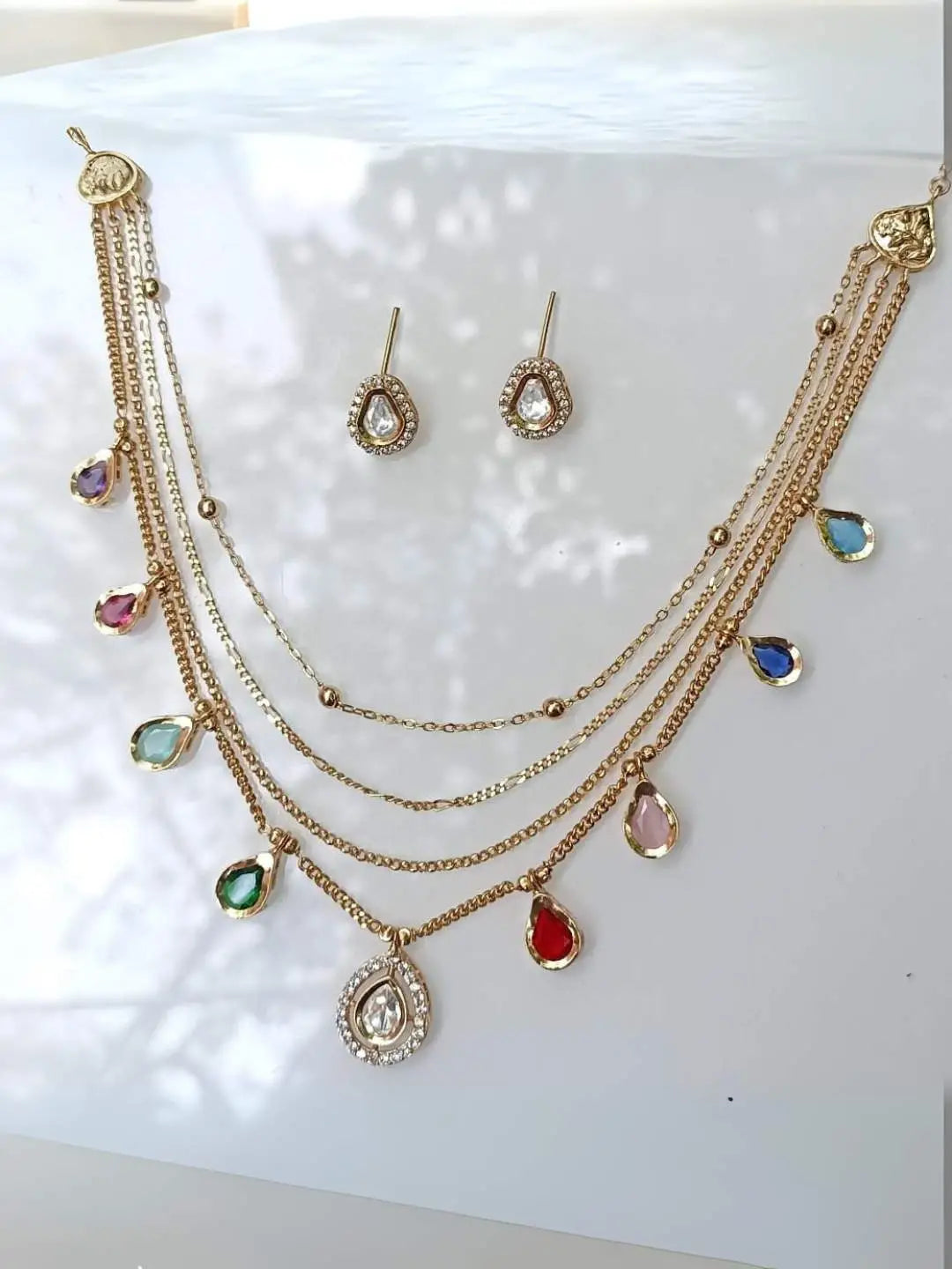 Ishhaara Polki Layered Set