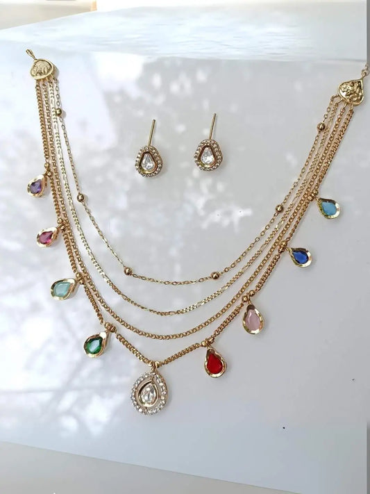 Ishhaara Polki Layered Set