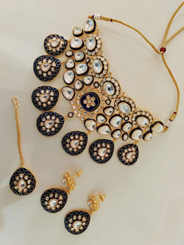 Ishhaara Polki Meenakari Bridal Choker Set