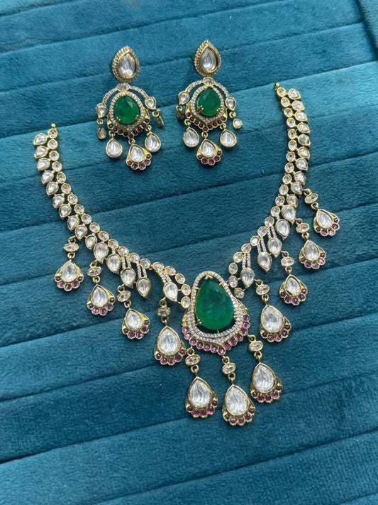 Ishhaara Polki Moissanite Empress Set