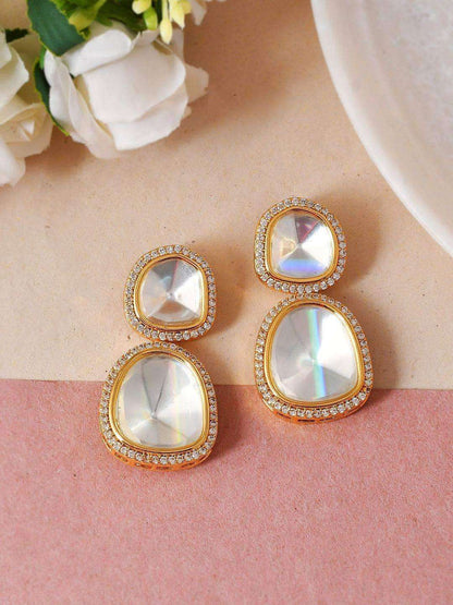 Ishhaara Polki Stone Ad Earring