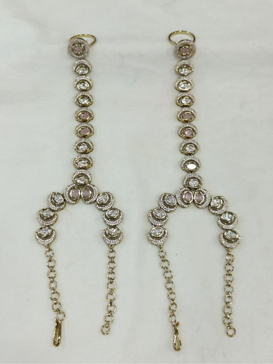 Ishhaara Polki Stone Bridal Haathphool