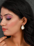 Ishhaara Polki Stone Earring Pink