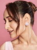 Ishhaara Pragya Jaiswal In Lucky Enamel Square Earrings