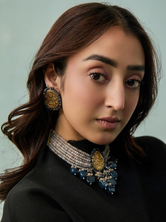 Ishhaara Statement Temple Necklace — handcrafted Indian jewellery