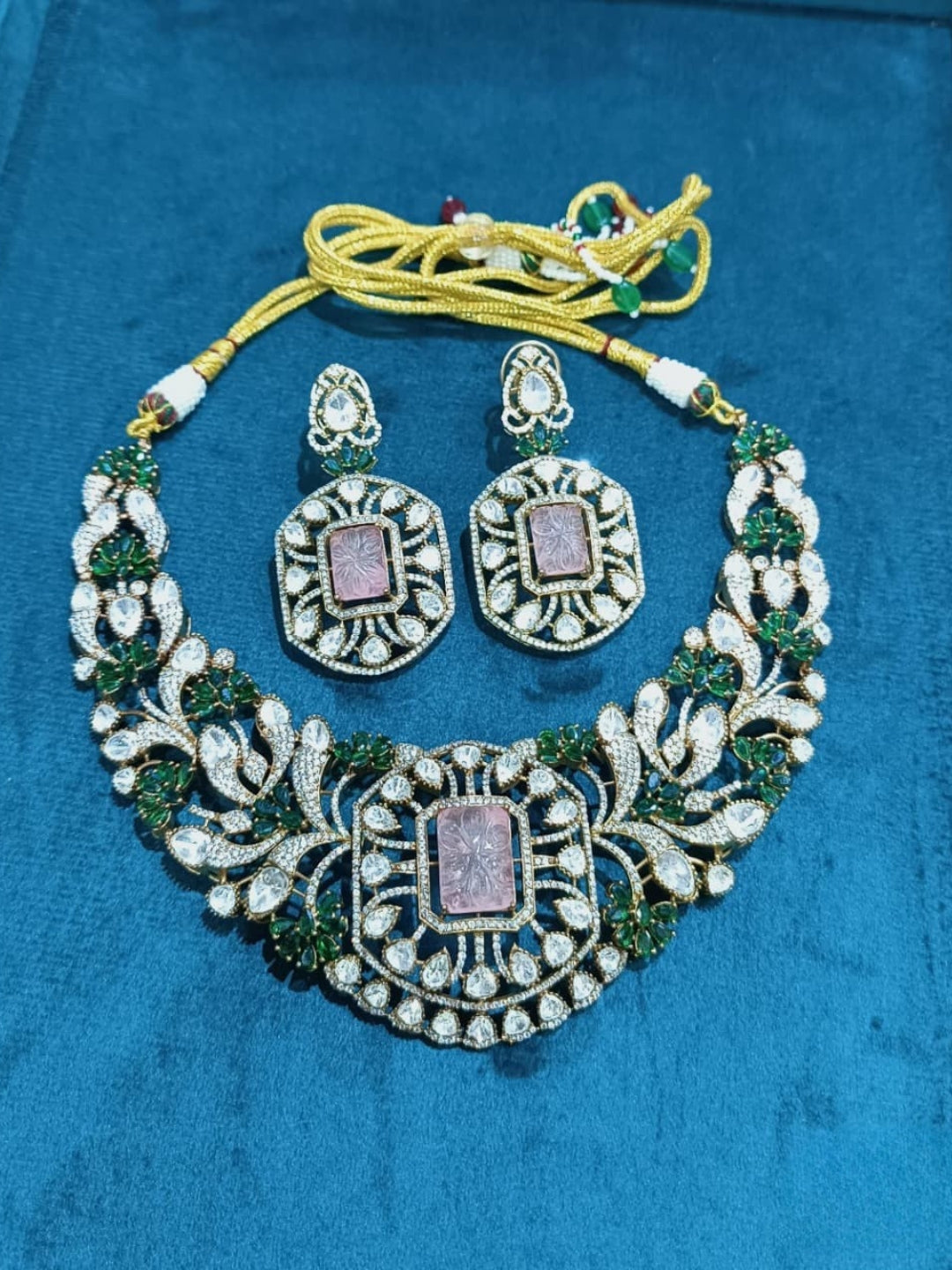 Ishhaara Premium Bridal Moissanite Necklace Set