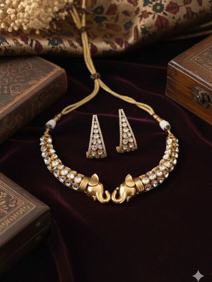 Ishhaara Premium Elephant Necklace