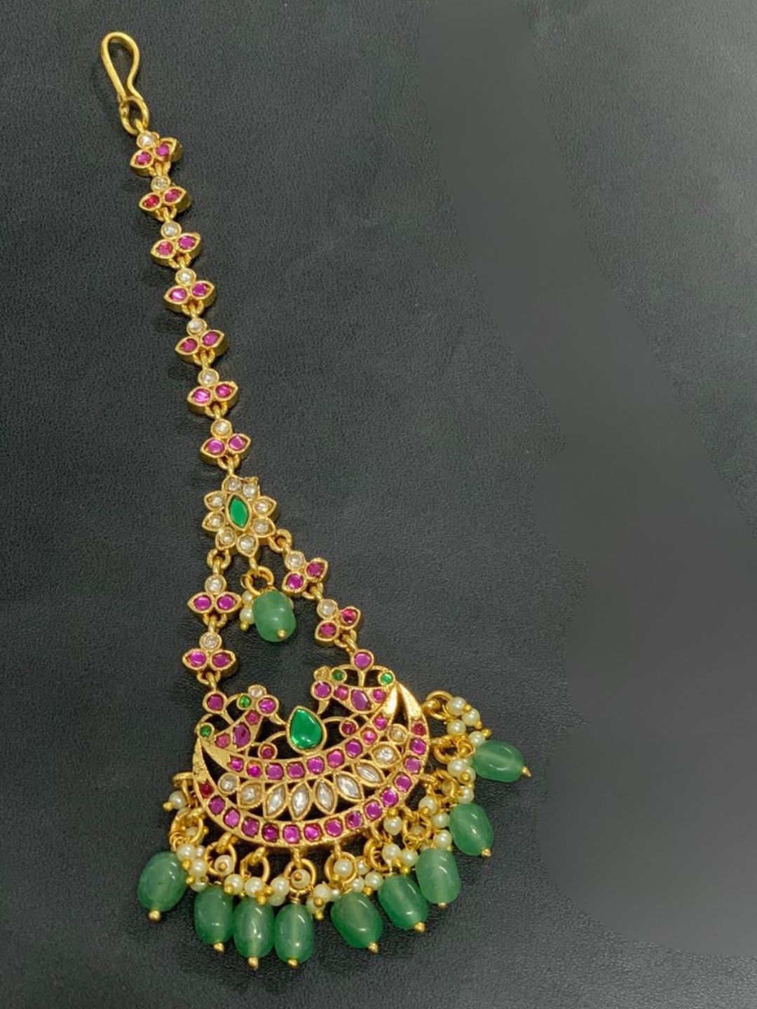 Ishhaara Premium Jadau Floral Tikka