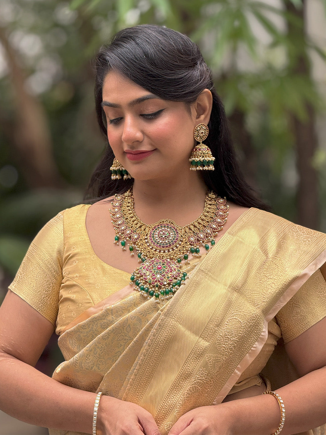 Ishhaara Premium Kundan Jadau Bridal Necklace