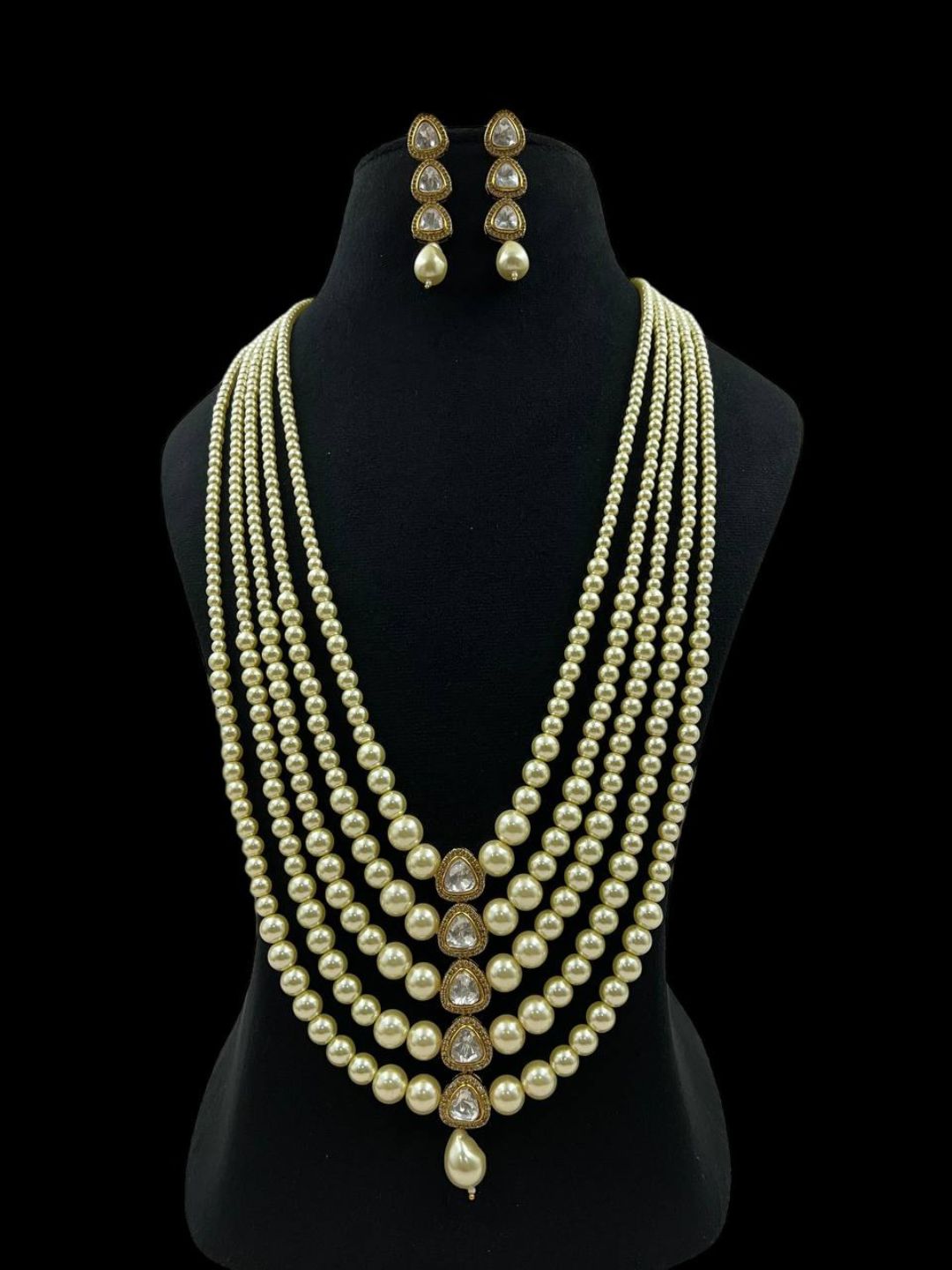 Ishhaara Premium Multi Layered Pearl Necklace