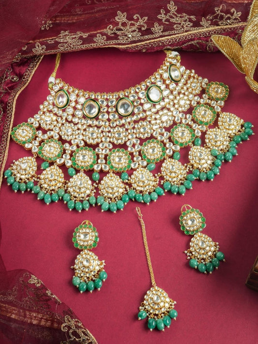 Ishhaara Premium Polki Kundan Necklace Set