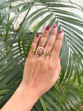 Ishhaara Premium Quality Matte Finish Kemp Stone Ring