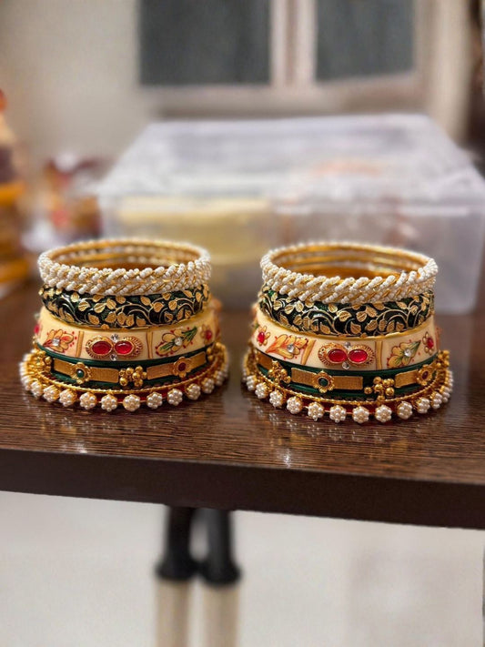 Ishhaara Premium Rajwadi Bangles Set