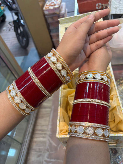 Ishhaara Punjabi Bridal Traditonal Kundan Chooda