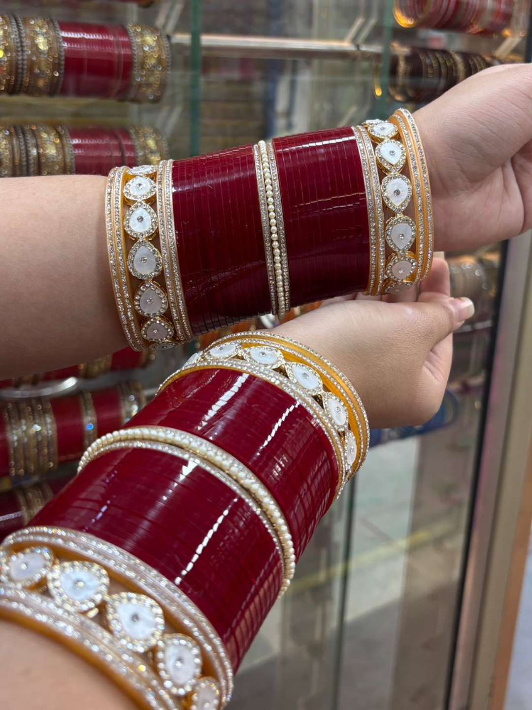 Ishhaara Punjabi Bridal Traditonal Kundan Chooda