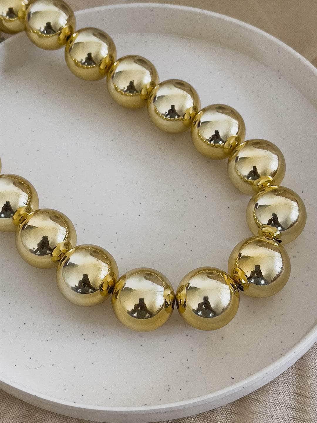 Ishhaara Punk Geometric Beaded Necklace