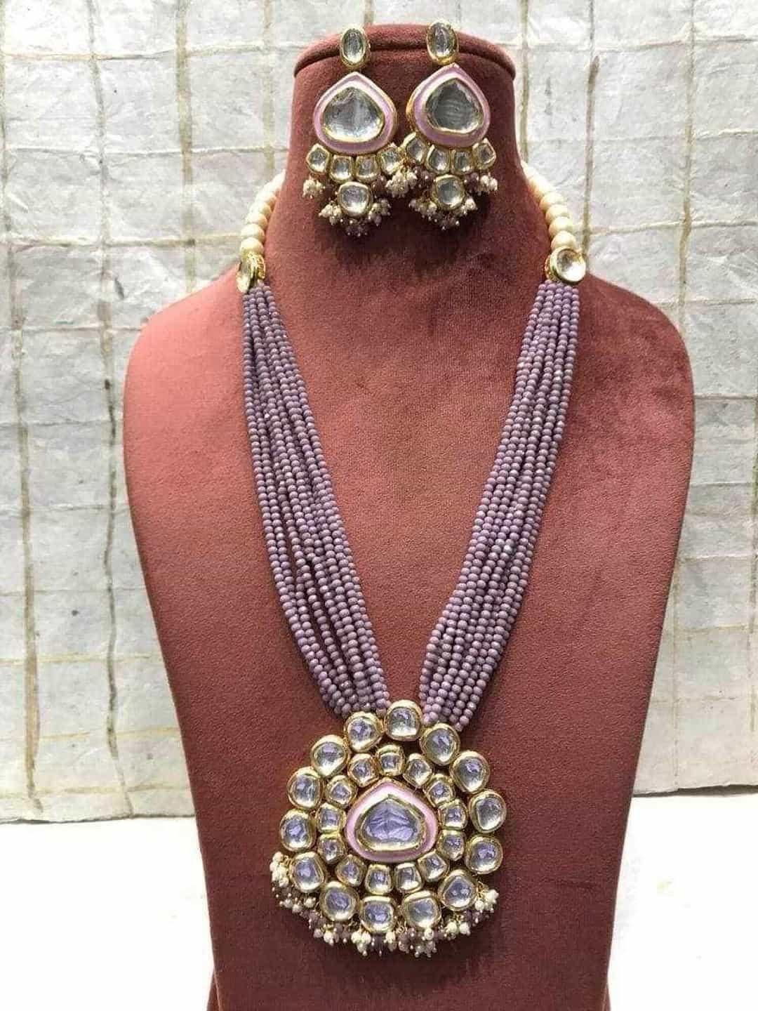 Ishhaara Meena Kundan Necklace