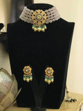 Ishhaara Purple Sonal Chauhan In Precious Choker Beaded Necklace Set