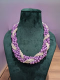 Ishhaara Purple Vintage Pearl Necklace