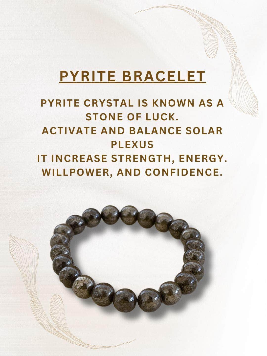Ishhaara Pyrite Natural Crystal Healing Bracelet