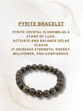 Ishhaara Pyrite Natural Crystal Healing Bracelet