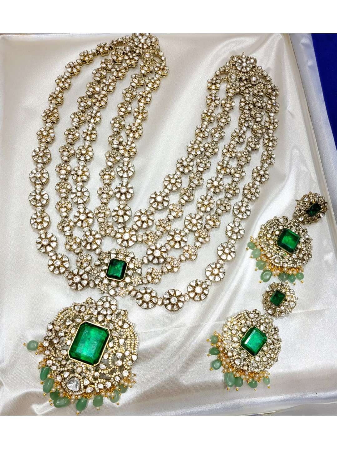 Ishhaara Radhika Merchant Inspired Long Layered Necklace