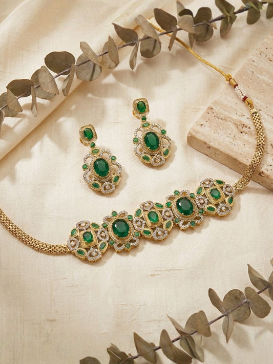 Ishhaara Radiance Emerald Necklace